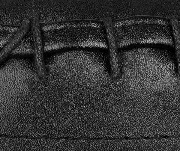 close up of boxing bag material and stitching