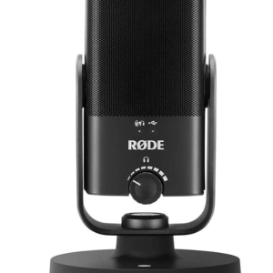 RODE usb mini condenser microphone product picture with white background