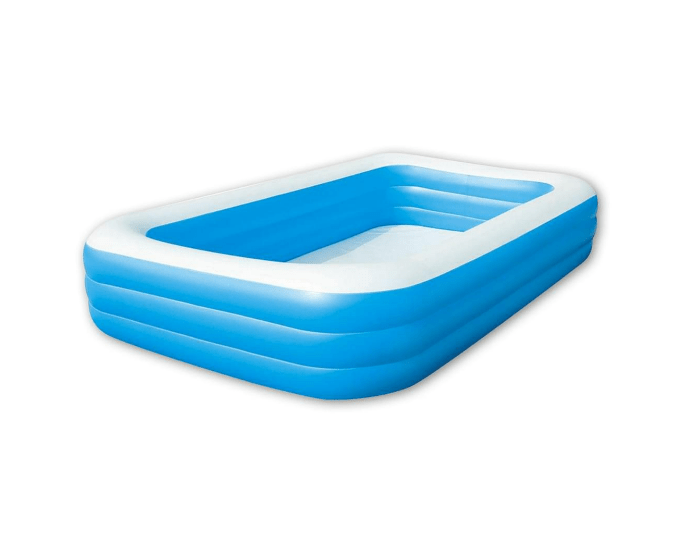 inflatable pool diagonal view with white background