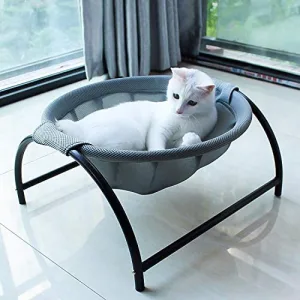 Pet Bed Dog Cat Hammock with white cat sitting inside