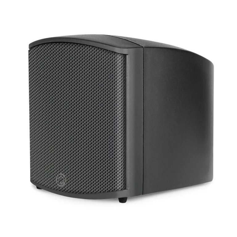 100W Cube Wall Mountable Speaker side view with white background