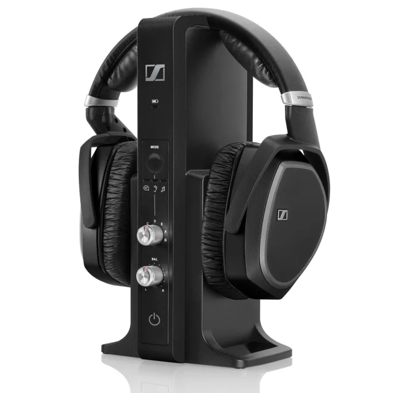 Sennheiser RS 195 on stand with white background