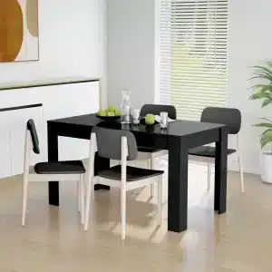 Black Dining Table in dining room