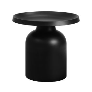 round coffee side table on white background