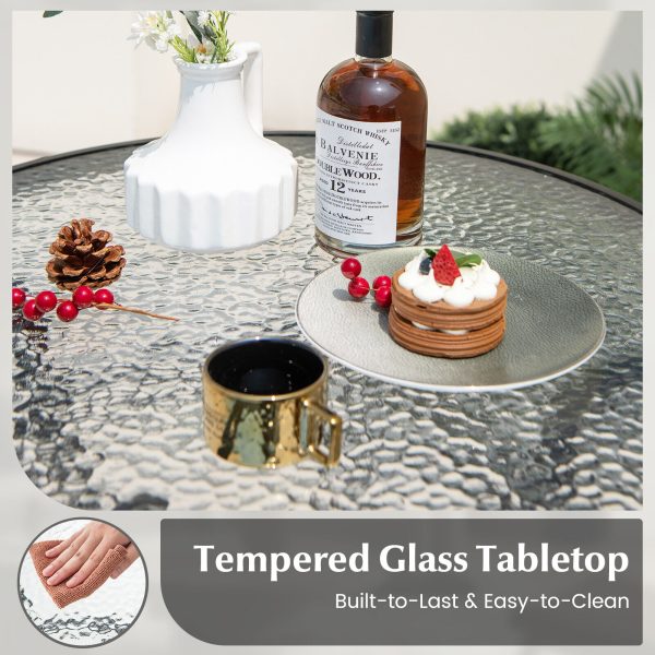 glass top of table
