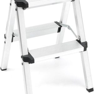 step ladders 2 steps with white backgroud