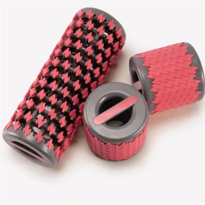 three different Roflex Collapsible Foam Rollers closed and open