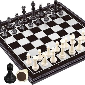 magnet chess game with all pieces on board